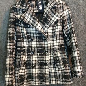Plaid Peacoat